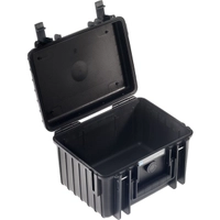 B&W Outdoor Cases Type 2000 SI sort oppbevaringskasse med skuminnlegg (6,6 liter)