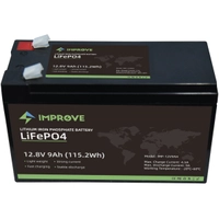 Improve Lithium 12V LiFePO4 batteri 9Ah med 9A BMS