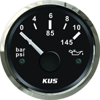 KUS Instruments NMEA2000 oljetrykksmåler Ø52mm (sort/rustfri)