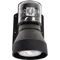 Aqua Signal Serie 43 LED topp- og dekkslys (svart)