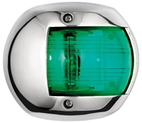 Osculati Compact 12 AISI316 lanterne rustfritt stål (grønn)