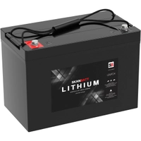 Skanbatt Litium LiFePo4 12V batteri 100Ah med 150A BMS