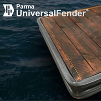 Parma universal bryggefender 400cm koksgrå