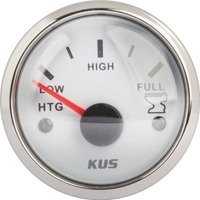 KUS Instruments analog septikmåler Ø52mm (hvit/rustfri)