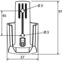 Side-Power RCT-21E fjernkontroll for 1 ankervinsj og 1 baug/hekk propell (kun fjernkontroll)