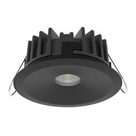 Quick Wholly AG1K 4W LED downlight, sort, Ø78mm/65°/dybde 30,5mm