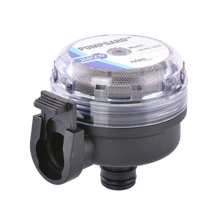 Jabsco Pumpguard filter for Par-Max 3-5 GPM 90° QC Strainer