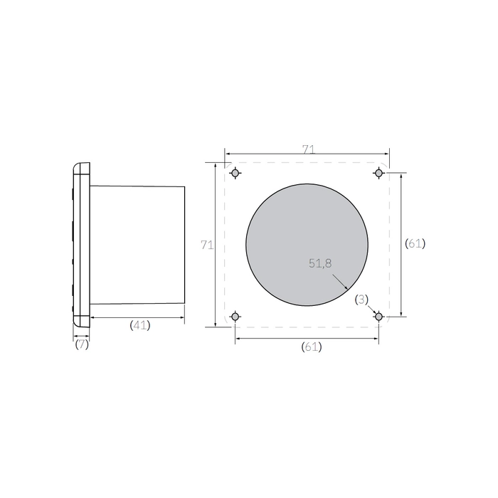 Sleipner Touch betjeningspanel for ankervinsj 12/24V (sort)