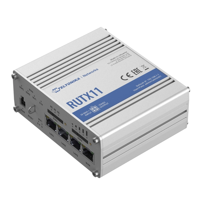 Teltonika RUTX11 WiFi 4G-router av profesjonell kvalitet