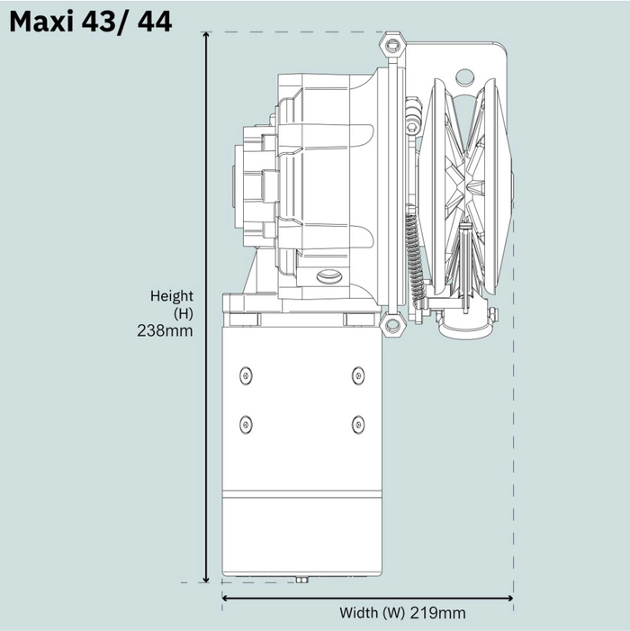 Side-Power Engbo ankervinsj Maxi 44 babord 1000W (12V)