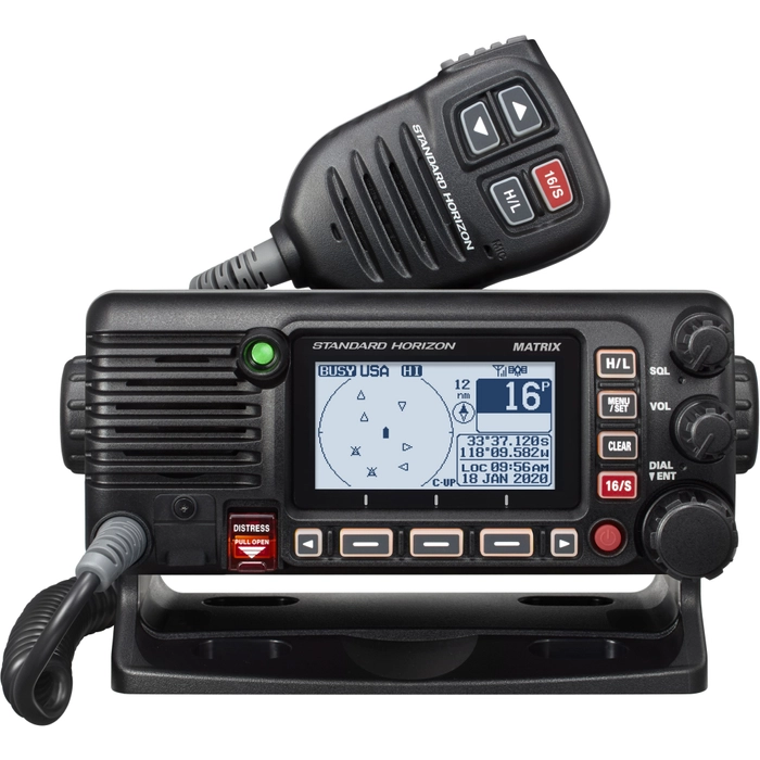 Standard Horizon GX2400E fastmontert VHF med GPS, AIS-mottaker og nettverksstøtte