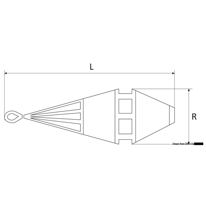 Osculati Heavy Tug HT 60 L drivanker for båter opp til 97 fot