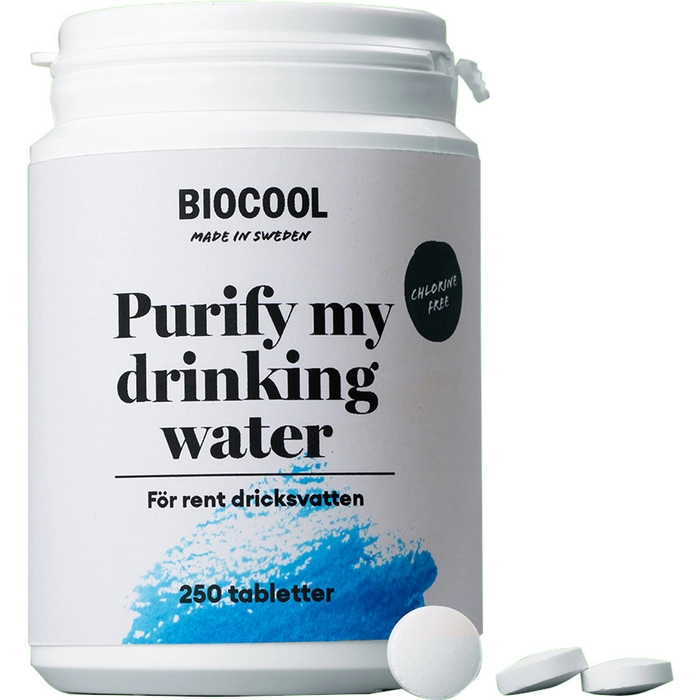 BioCool Purify My Drinking Water desinfeksjon for vanntank (250 tabletter)