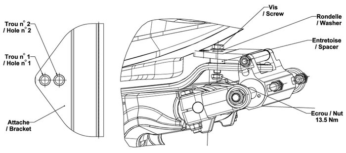 LS-Pompes adapterkit for Honda-motorer