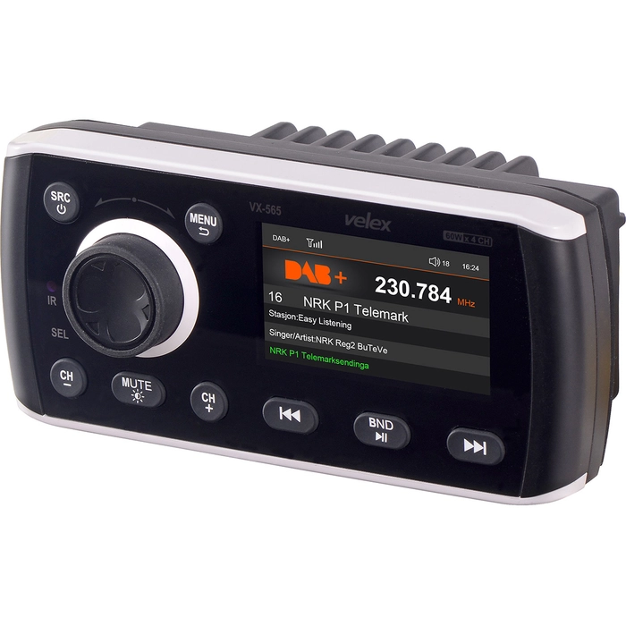 VELEX VX565D DAB+-radio med Bluetooth og fargeskjerm