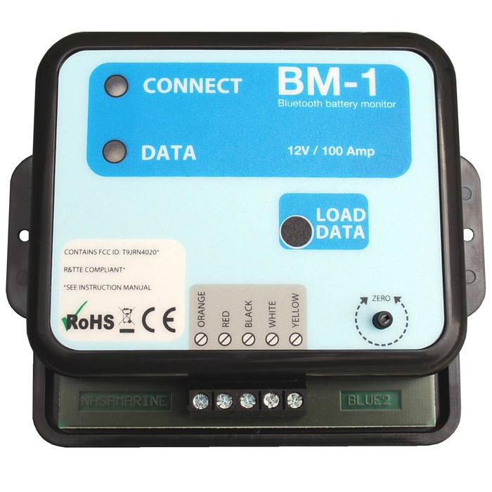 Nasa BM-1 Bluetooth batterimåler med 100A shunt for mobil/nettbrett