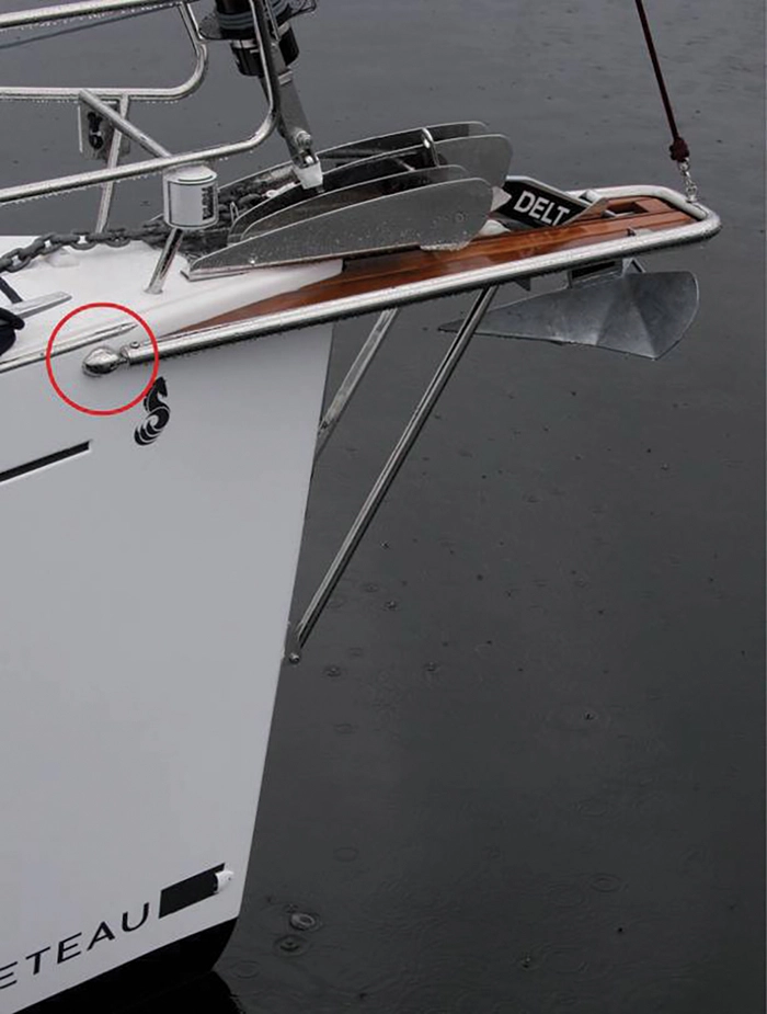 Båtsystem P1087 feste for baugspyd med rørdiameter 42mm