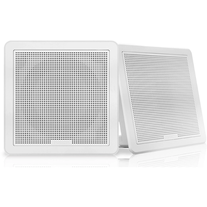 Fusion FM-F77SW høyttalere 7.7" flushmount, firkantet og hvite.