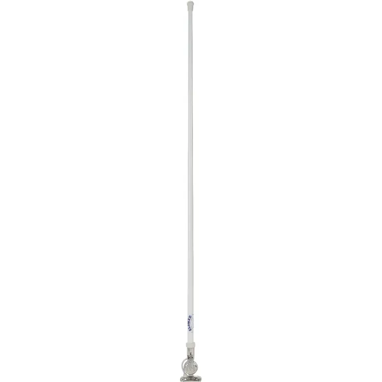 Glomex VHF antenne for motorbåt med syrefast festebrakett