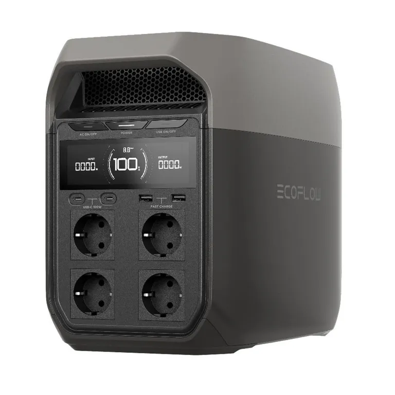 EcoFlow Delta 3 bærbar strømforsyning 1024Wh-1800W