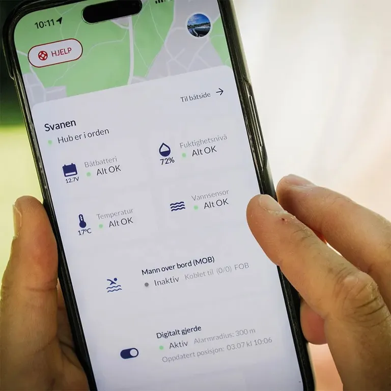 Securmark Trygg Båt - overvåkning og MOB alarm