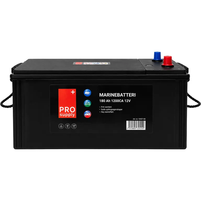 ProSupply marinebatteri 12V 180Ah 1000CCA