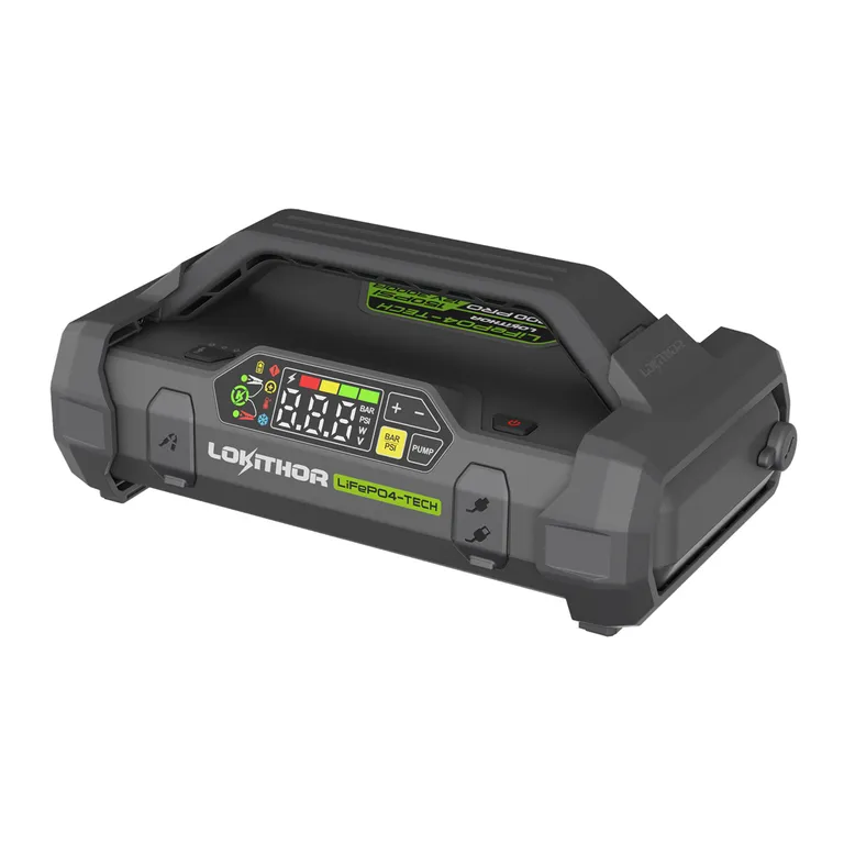 Lokithor JA3000PRO Lithium Startbooster 12V 3000A med 150 PSI luftkompressor