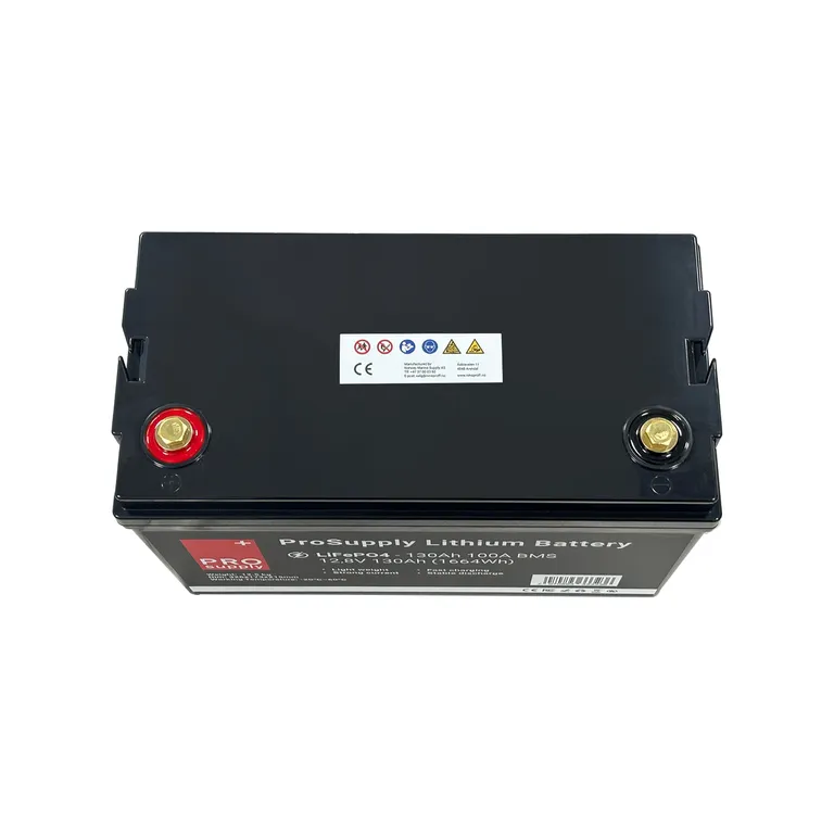 ProSupply Lithium LiFePO4 12V batteri 130Ah (100-kasse) 100A BMS