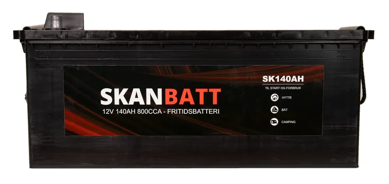 Skanbatt SK140AH Fritidsbatteri 12V 140Ah blybatteri 