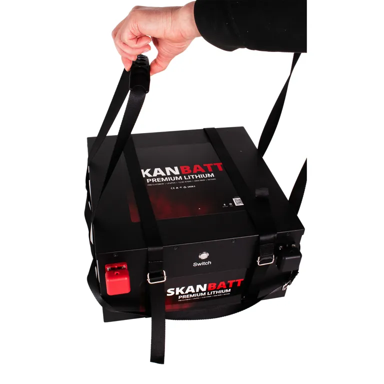 Skanbatt Premium 470Ah 12V LiFePO4 litiumbatteri med Bluetooth og varme