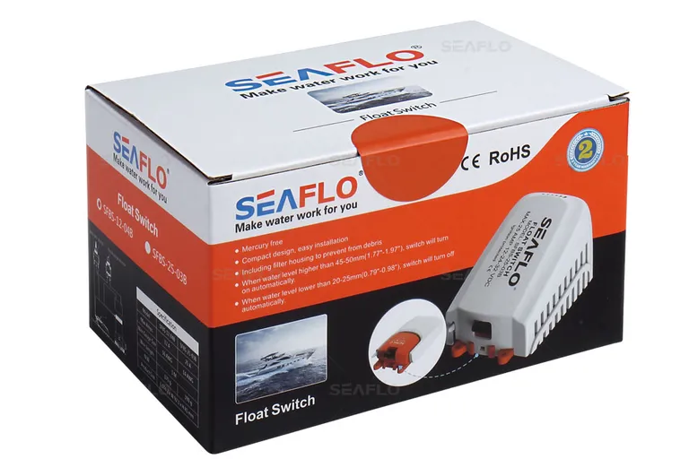 Seaflo Trykkvannspumpe 12V 60psi 15l