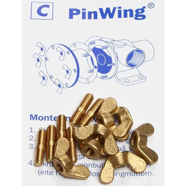 Orbitrade Vingemuttersett impellerlokk Volvo Penta D27/29/32 - 15356