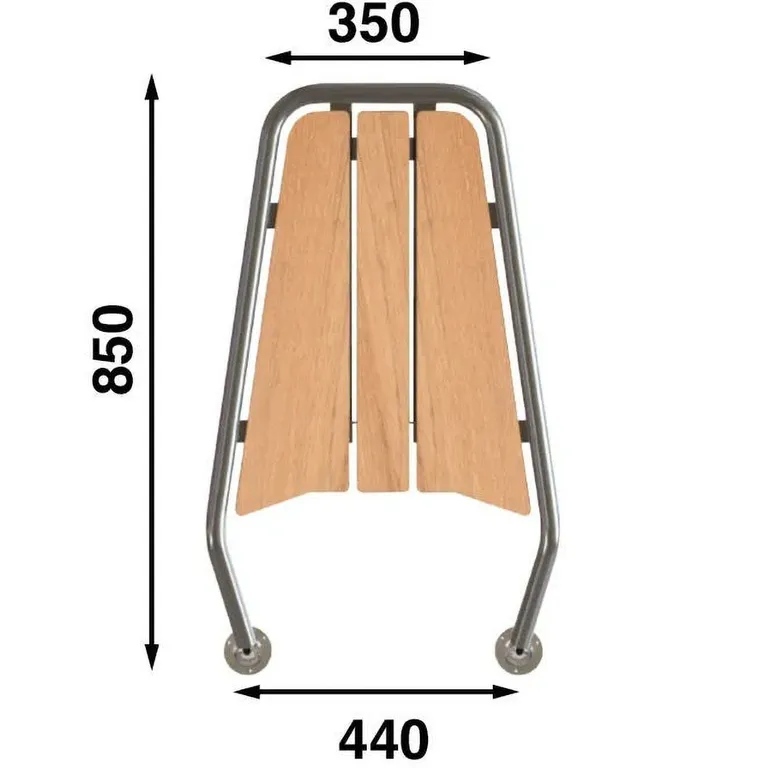 Båtsystem Baugspyd MP900TE-1, teak, motorbåt 32-45 fot