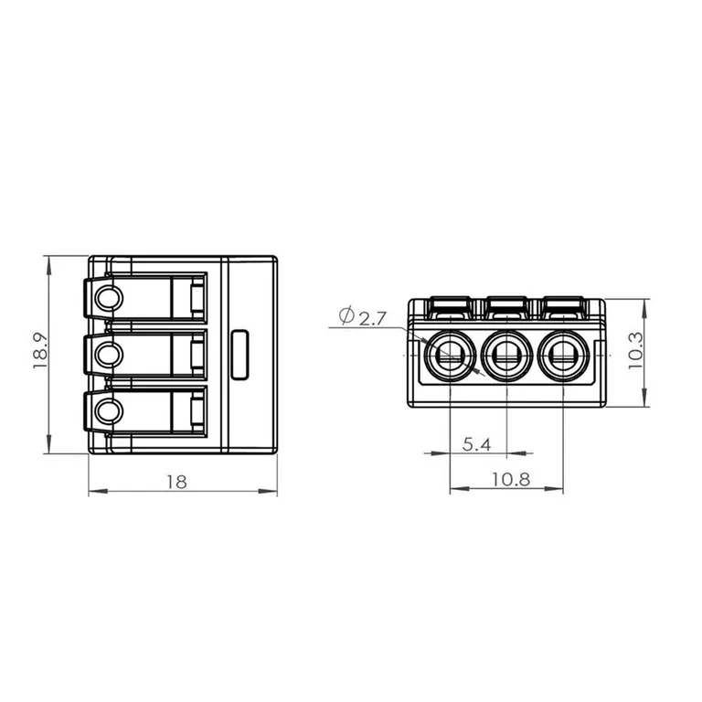 ProSupply Koblingsklemme 3 Leder 12pk