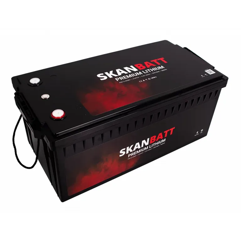Skanbatt Premium Lithium batteri 12V 460Ah 200A BMS Bluetooth & Varme