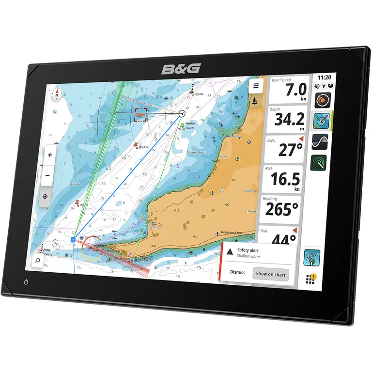 B&G Zeus S 12" kartplotter m/seilfunksjoner og ekkolodd