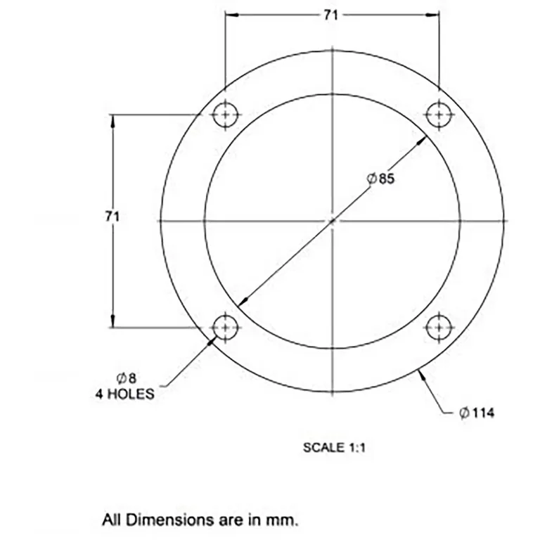 Glydus hydraulisk styring utenbordsmotor inntil 115 HK