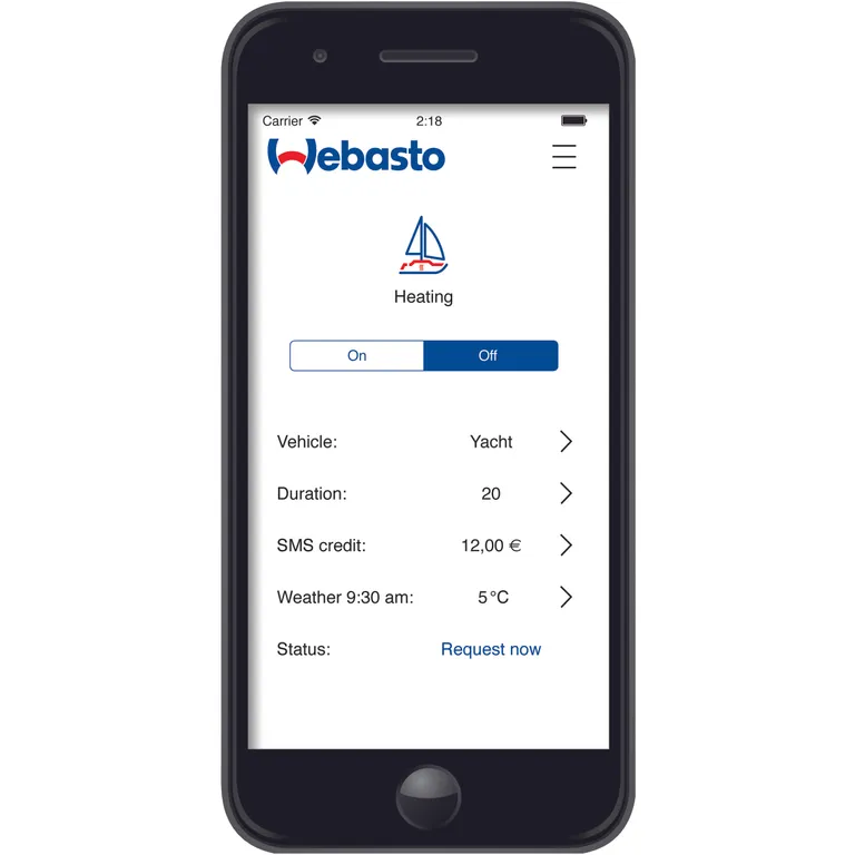 Webasto Thermo Call styringsenhet