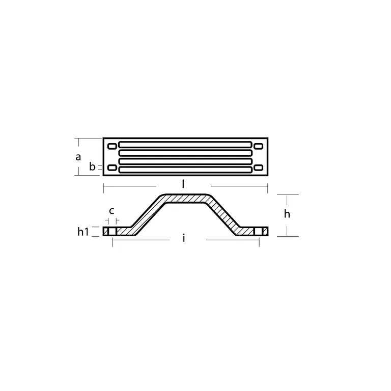 Anode Concept Yamaha Aluminiumsanode Akterspeil Håndtak F115-F350