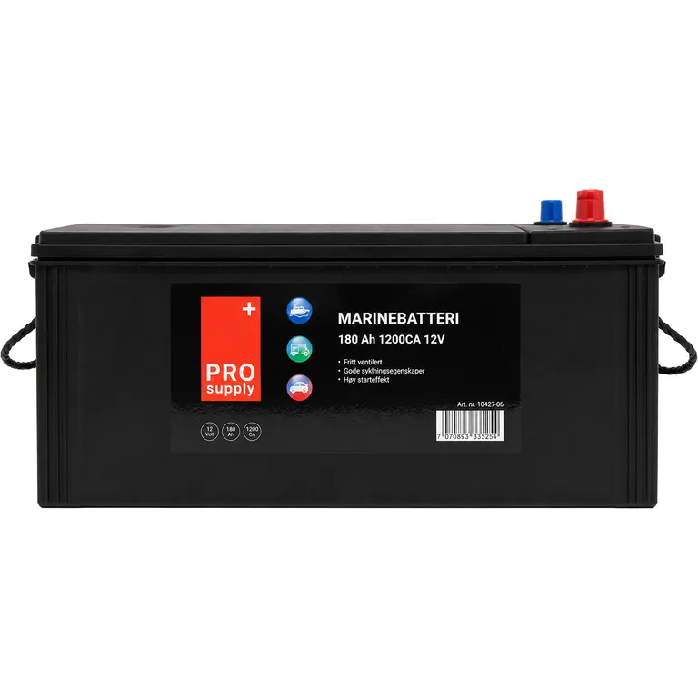 ProSupply marinebatteri 12V 180Ah 1000CCA
