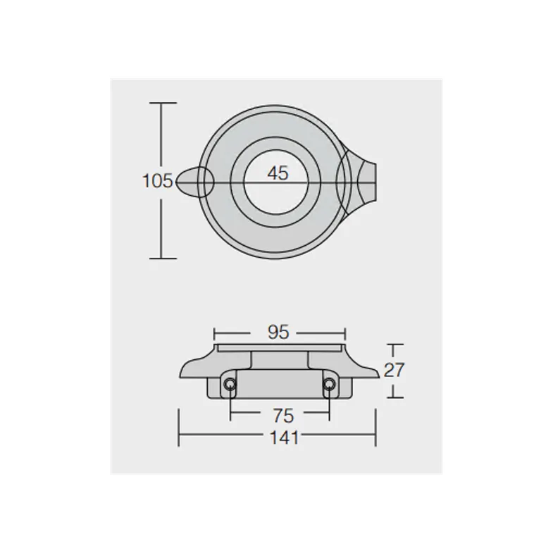 Anode Concept Sinkanode Volvo Penta seildrev 130/150