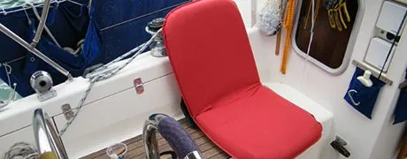 Comfort Seat Classic bærbar pute med justerbar rygg (blå)