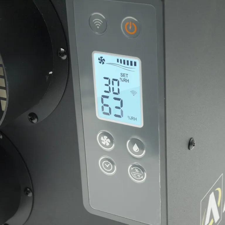 Arida Pro S19 WiFi fastmontert sorpsjons-avfukter med HEPA-filter