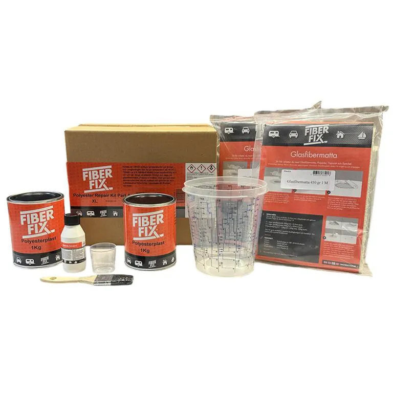 Polyester Reparasjonskit XL ( perfekt for baugpropell)