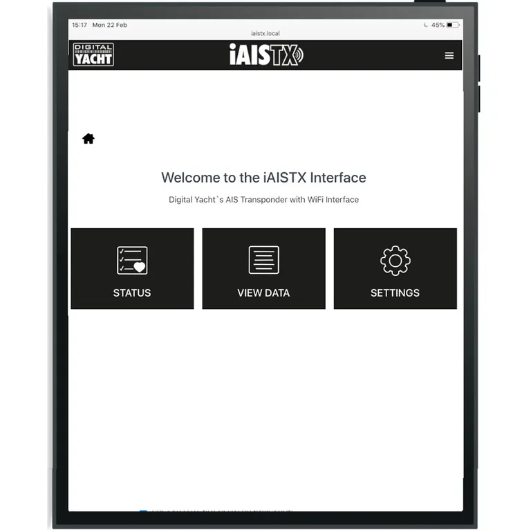 Digital Yacht iAISTX Plus klasse B AIS-sender/mottaker med WiFi og kombiantenne