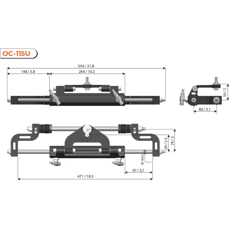 Multisteer Hydraulisk Styring Outboard inntil 115 hk
