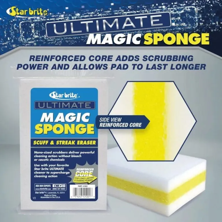 Star Brite Magic Sponge – Scuff & Streak Eraser melaninsvamp