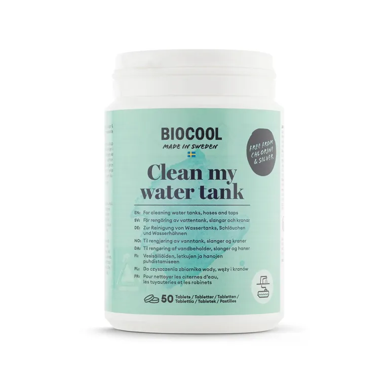 BioCool Clean My Water Tank desinfeksjon til vanntank -50 tabletter