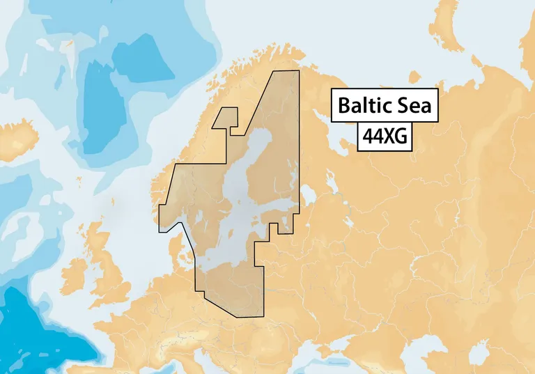 NAVIONICS+  blank kartbrikke, last inn ett av områdene listet opp  (SD-brikke)