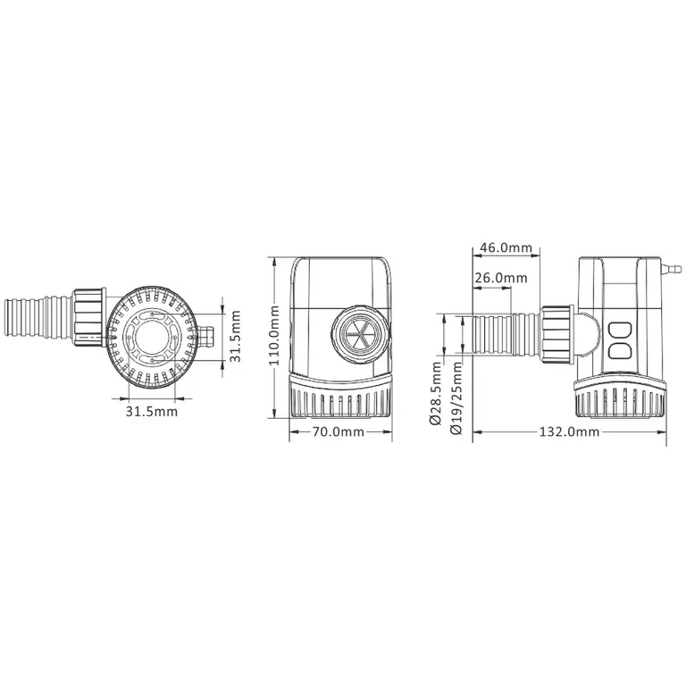 Seaflo 13B automatisk lensepumpe 600GPH 12V